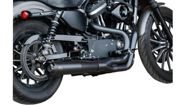 S&S Cycle 2:1 Black Exhaust for '07-'13 XL