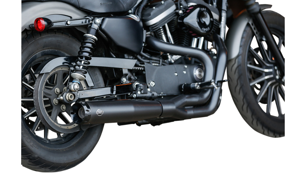 S&S Cycle 2:1 Black Exhaust for '07-'13 XL