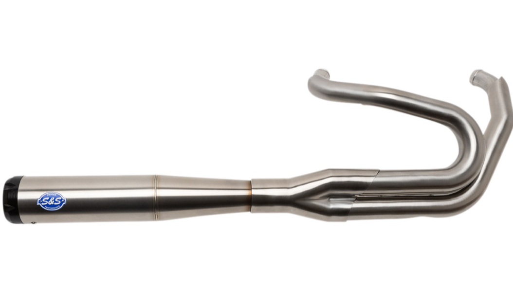 S&S Cycle 2-into-1 Superstreet Exhaust System - 50 State - M8 Softail - Stainless Steel