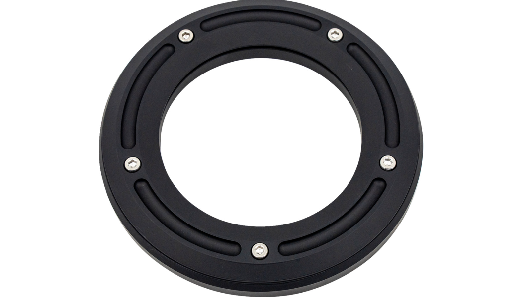 TRASK Assault Derby Cover with Window - Matte Black - Big Twin