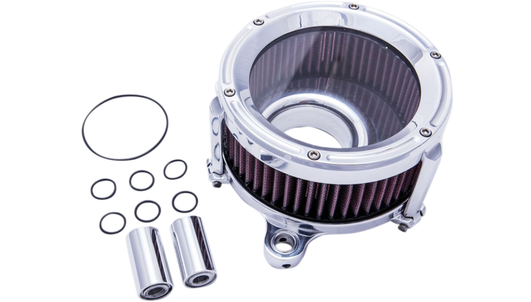 TRASK Assault Charge High-Flow Air Cleaner - Chrome