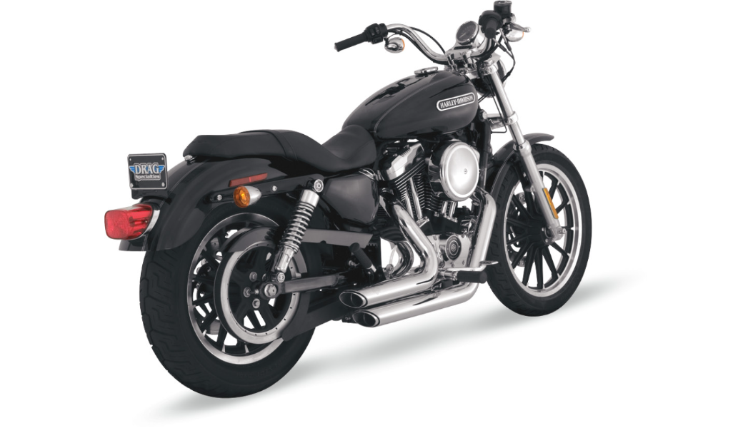 Vance and Hines Shortshots Staggered Exhaust System - Chrome