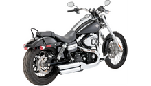 Vance and Hines 3" Round Twin Slash Slip-On Mufflers -Chrome