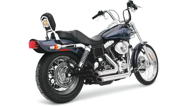 Vance and Hines Shortshots Staggered Exhaust System - Chrome