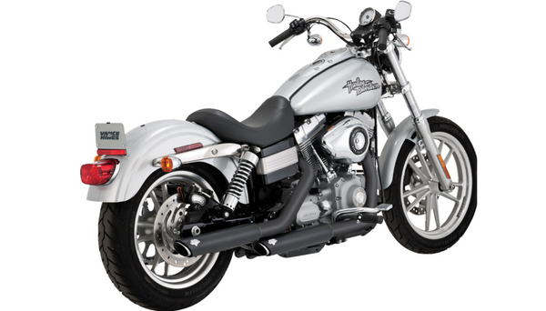 Vance and Hines 3" Twin Slash Slip-On Muffler - Black