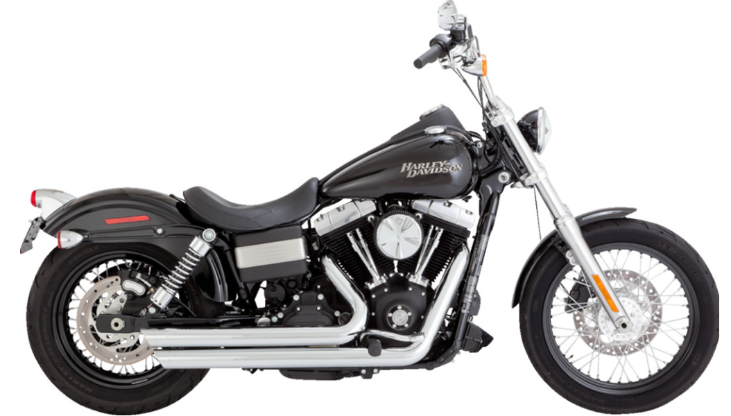 Vance and Hines Big Shots Staggered Exhaust System - Chrome