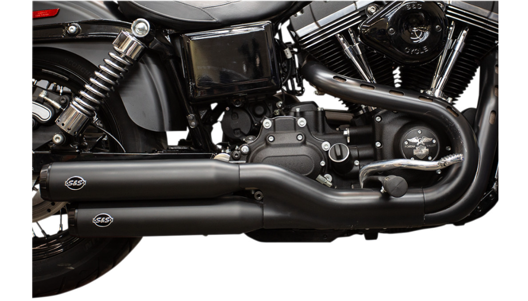 S&S Cycle Grand National Slip-On Mufflers - Black