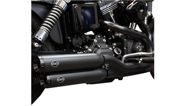 S&S Cycle Grand National Slip-On Mufflers - Black