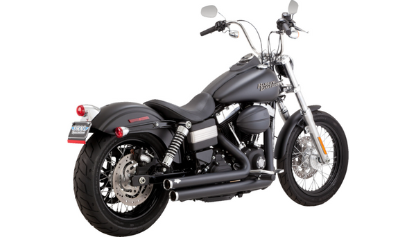 Vance and Hines Big Shots Staggered Exhaust System - Matte Black