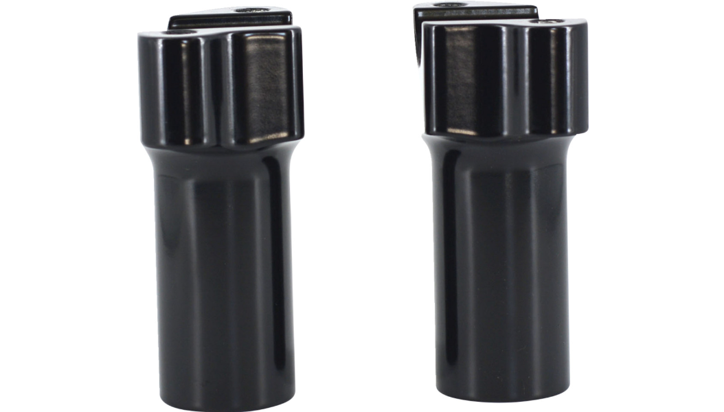 WILD 1 Chubby® Billet Risers - 3-1/2" - Gloss Black