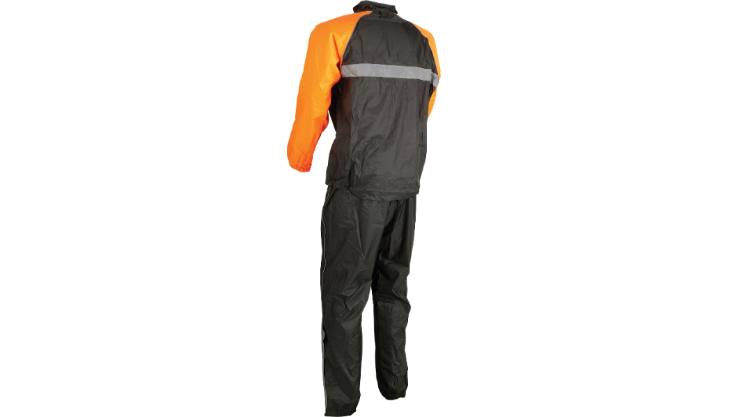 Z1R 2-Piece Rainsuit - Black/Orange