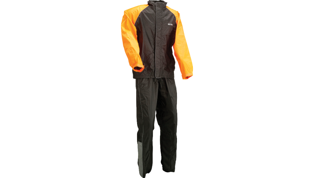 Z1R 2-Piece Rainsuit - Black/Orange