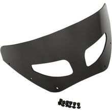 Memphis Shades Roadwarrior Cafe Shield - Vented - Dark Black Smoke - 7"
