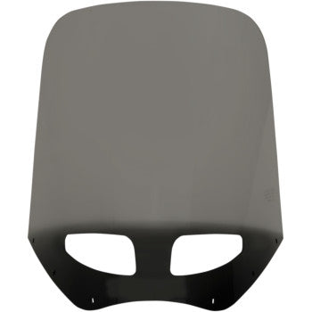 Roadwarrior Cafe Shield - Vented - Black Smoke -17"