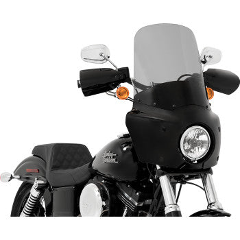 Memphis Shades Roadwarrior Cafe Shield - Black Smoke - 17"