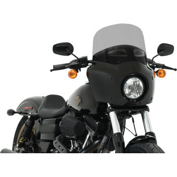 Memphis Shades Roadwarrior Cafe Shield - Vented - Black Smoke -11"
