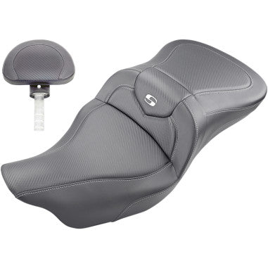 2008-2023 FLHR, FLHT, FLHX & FLTR Roadsofa™ CF Seat with Driver's Backrest