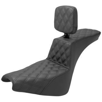 Saddlemen *New* Tour Step Up Seat - Rider Backrest - Full Lattice Stitch - Fxbb/Fxst '18-'22