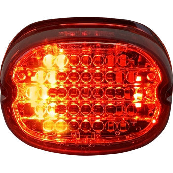 Low Profile LED Taillight with Integrated Auxiliary Turn Signals