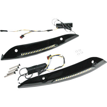 Custom Dynamics Genesis® 4 Dynamic Led Road Glide® Windshield Trim - Standard Flash