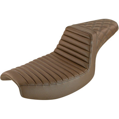 Step Up Seat - Tuck and Roll/Lattice Stitched - Brown - FXR