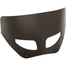 Memphis Shades Roadwarrior Cafe Shield - Vented - Dark Black Smoke - 9"