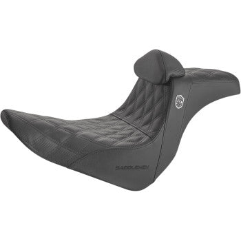 Saddlemen 2018-2022 Fxlr/Fxlrs/Fxlrst, & Sport Glide Flsb Pro Series Sdc Performance Gripper Seat With Driver'S Lumbar Rest