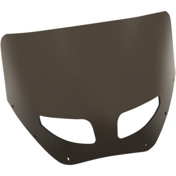 Memphis Shades Roadwarrior Cafe Shield - Vented - Dark Black Smoke -11"