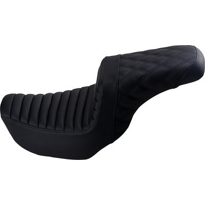 Step Up Seat - Tuck and Roll/Lattice Stitched - Black - FXD