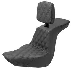 *NEW* Tour Step Up Seat - Rider Backrest - Front Lattice Stitch - FLSB/FXLR '18-'22