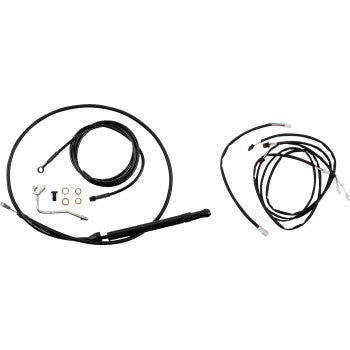 Burly Brand Black Cable Kits For Baggers With 18" Handlebars