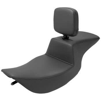 Saddlemen *New* Tour Step Up Seat - Rider Backrest - Plain - Flhr/Flhx '97-'07