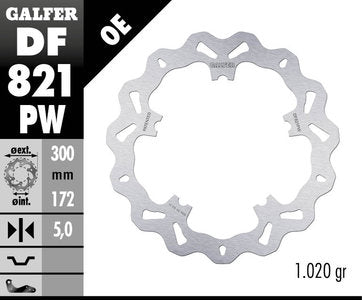 Solid Mount Front Wave Brake Rotor (For Select FXD, NIGHT ROD, STREET ROD, V-ROD MODELS '06-'17)