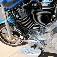 Mini Floorboards - Silver - Dyna, Sportster, FXR, Softail...