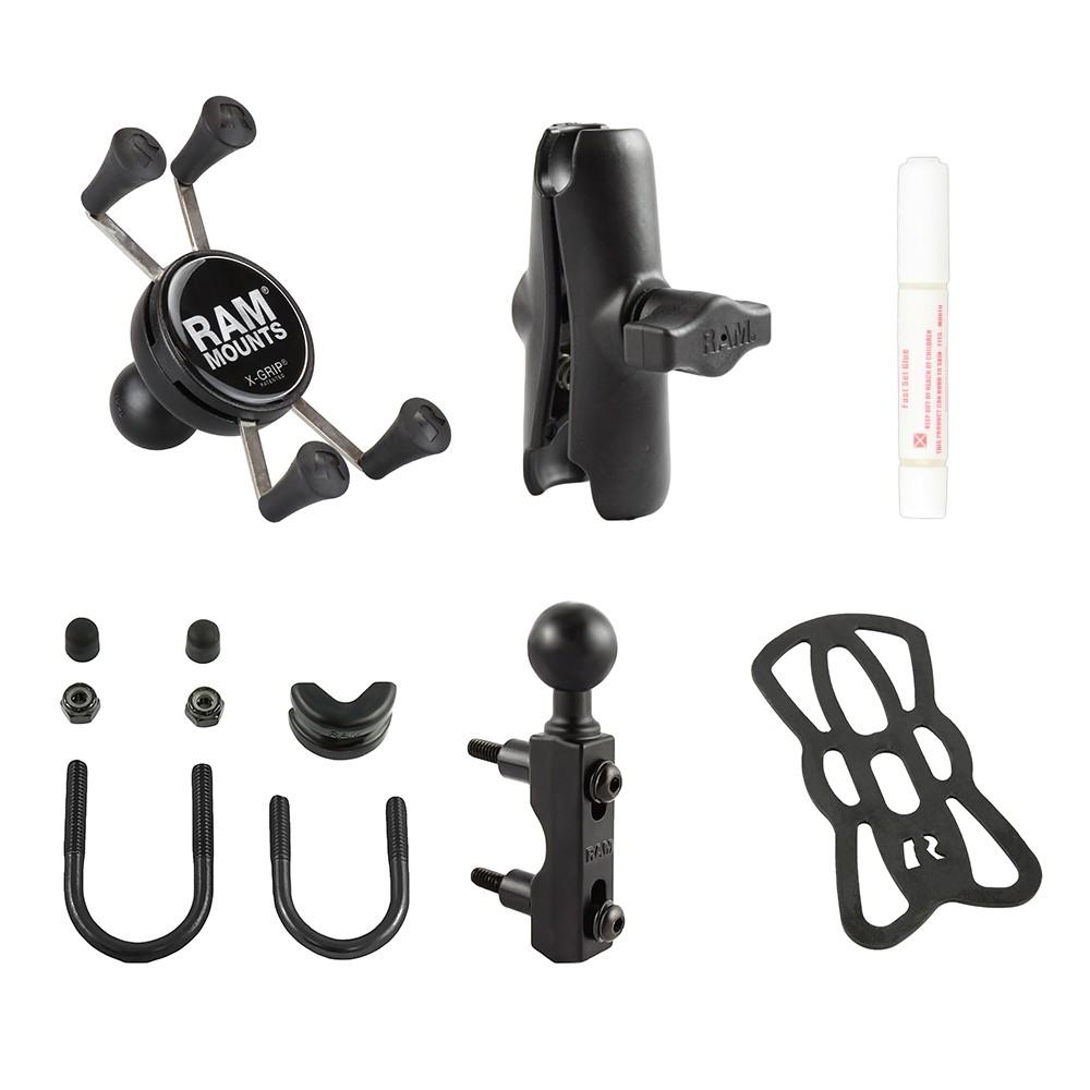 FT4 PRO BLUETOOTH HEADSET WITH RAM MOUNTS HANDLEBAR MOUNT KIT