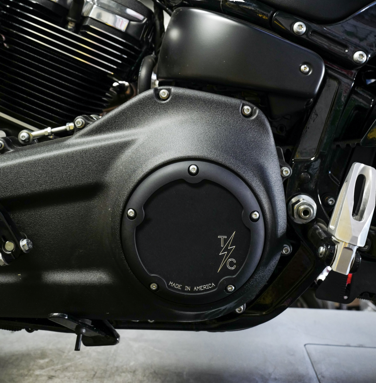 Dished 5 Hole Derby Cover - M8 Softail