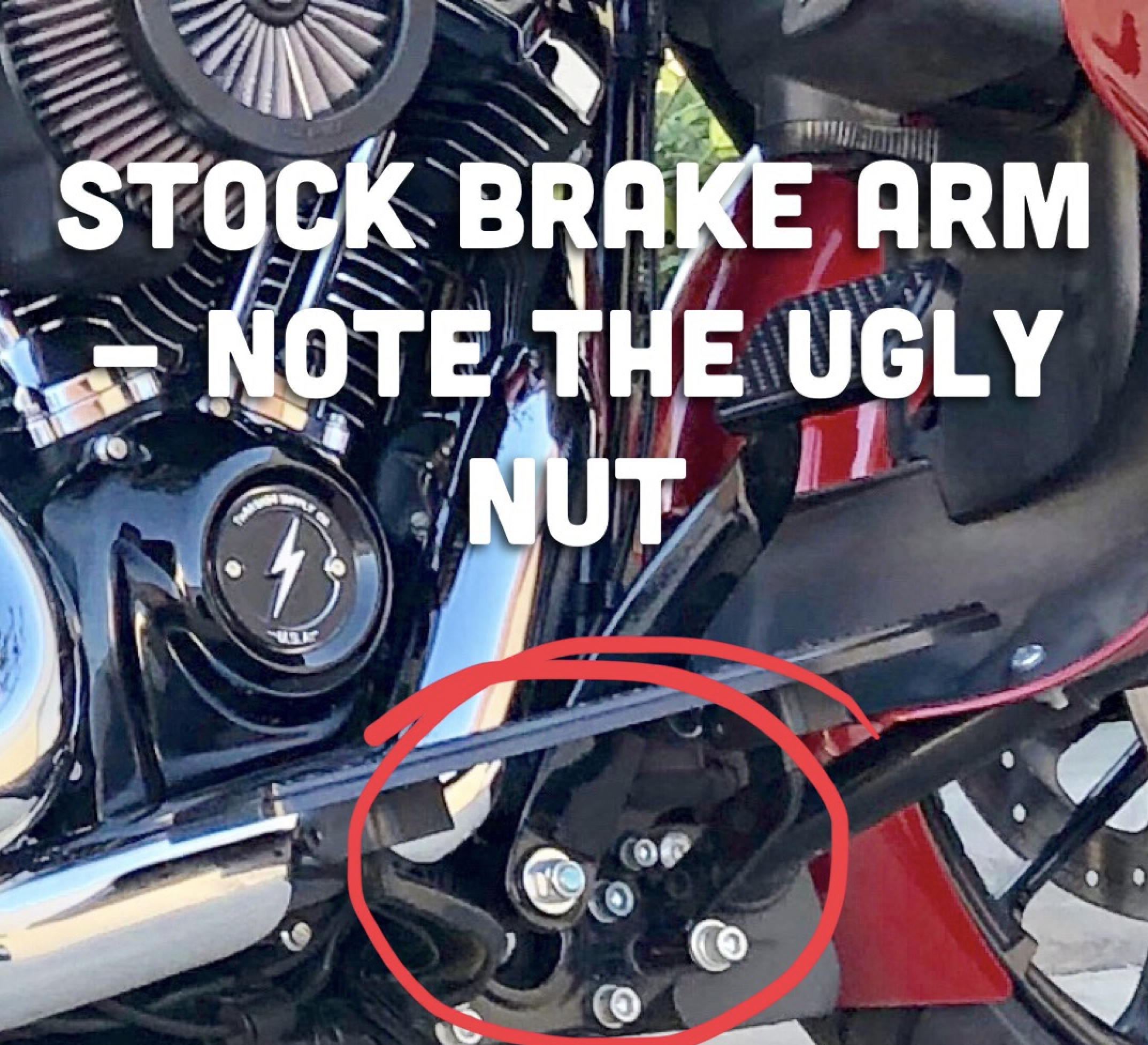 Thrashin Supply            Adjustable Bagger Brake Arm