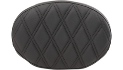 Backrest Pad - Oval - Double Diamond - Black