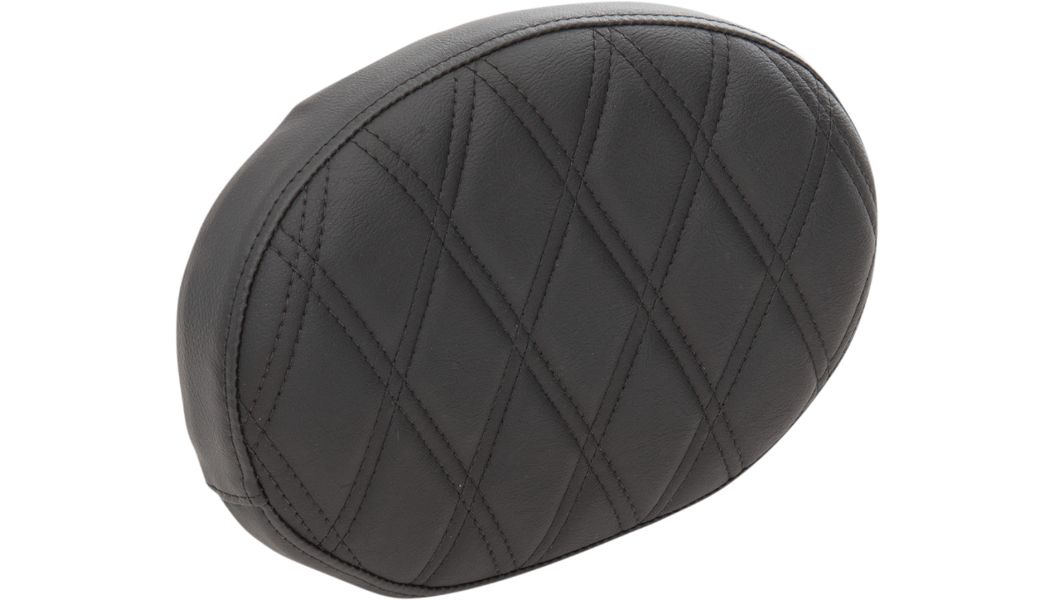 Backrest Pad - Oval - Double Diamond - Black