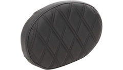 Backrest Pad - Oval - Double Diamond - Black