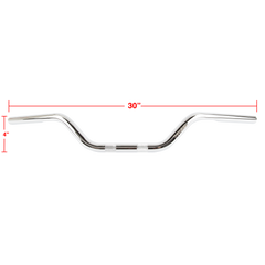 Thrashin Supply Mid Bend Bars - Chrome